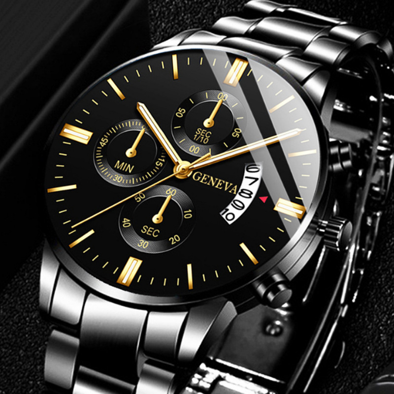 Best Luxury Quartz Watch - 럭셔리 스테인리스 스틸 남성용 캘린더 쿼츠