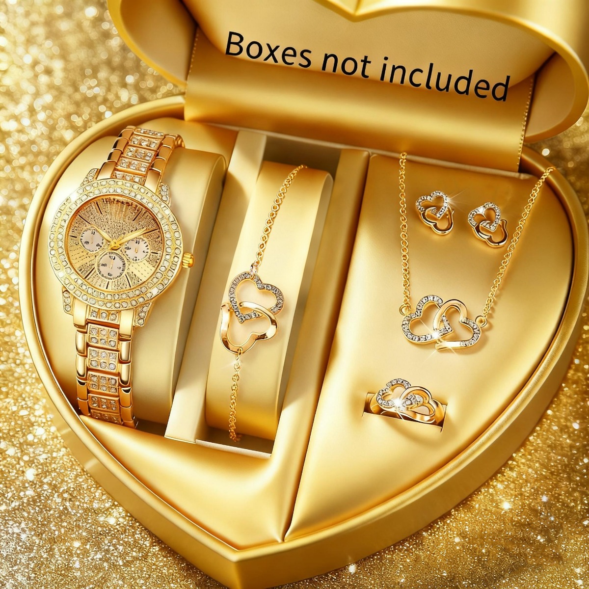 Luxury Watch Case Travel - 6PCS 럭셔리 라인스톤 여성 시계 주얼리