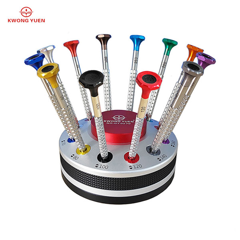 Luxury Watch Cleaning Kit - KWONG 12 PCS 정밀 드라이버 세트