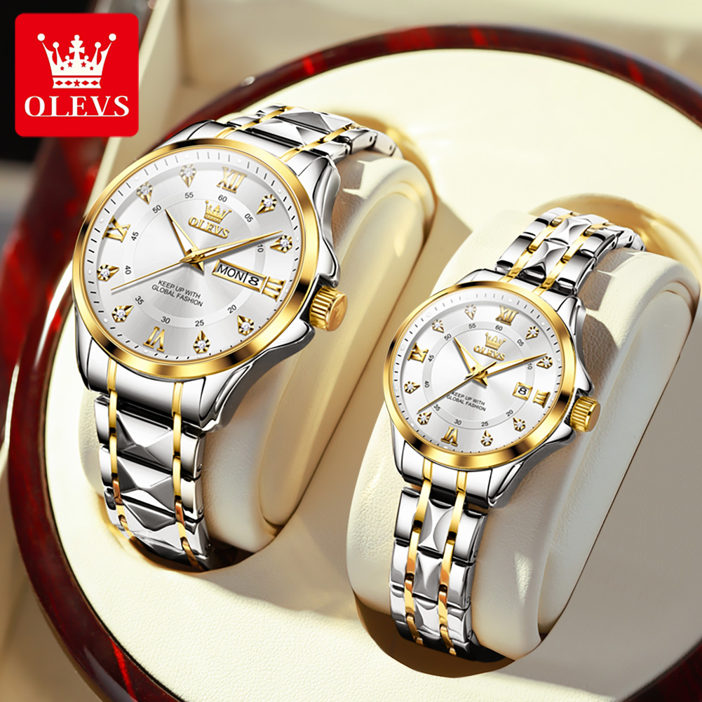 Best Luxury Quartz Watch - OLEVS 2906 커플 시계 오리지널 로마