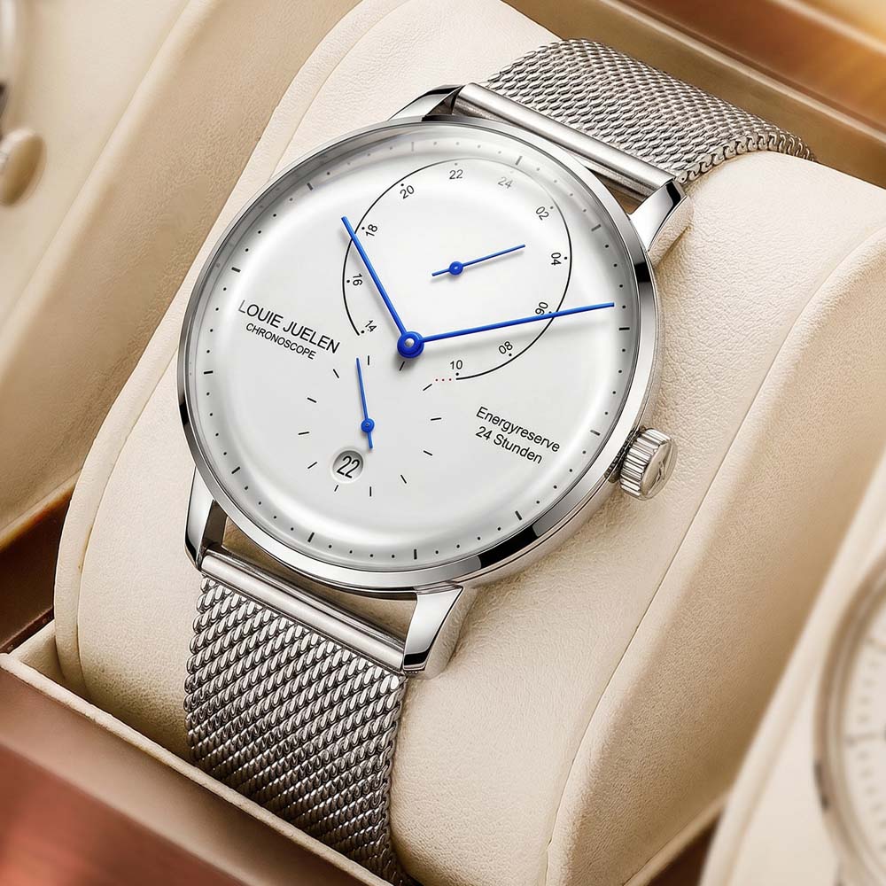 Luxury Watch On Sale - 루이주엘렌 남성용 쿼츠 시계, 이중 곡면