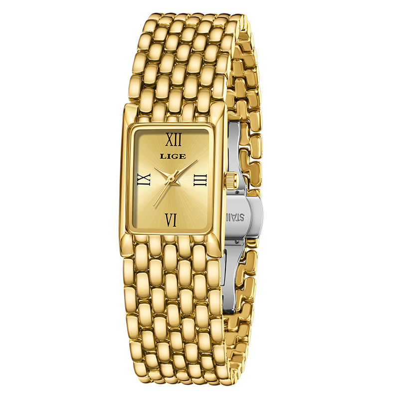Luxury Watch Cartier - LIGE 럭셔리 스퀘어 숙녀 시계 Waterpoof