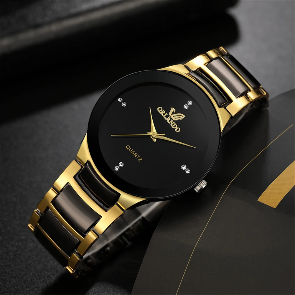 Luxury Watch Gold And Black - 2024 남자 시계 패션 스테인레스 스틸