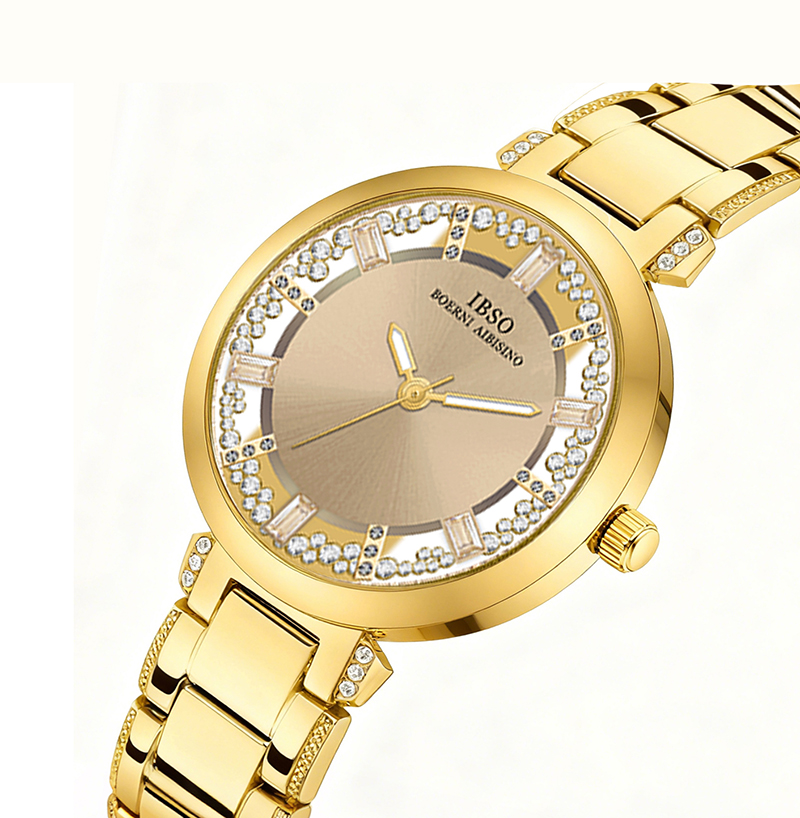 Luxury Watch Green Dial - 럭셔리 브랜드 여성 시계 황금 강철