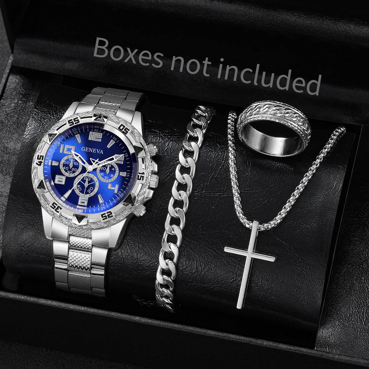 Luxury Watch Organizer For Men - 4개/세트 패션 남성 비즈니스 시계 남성용