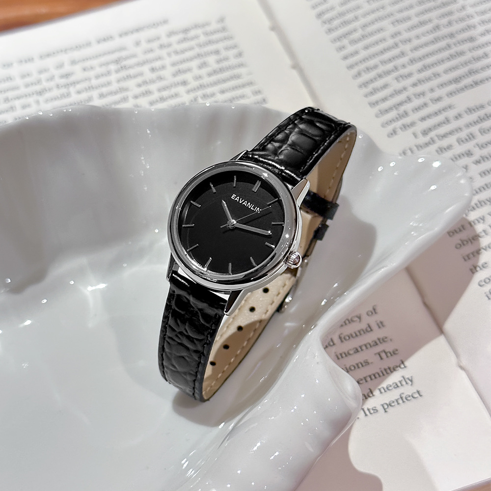 새로운 럭셔리 빈티지 블랙 앤 골드 가죽 스트랩 쿼츠  - Luxury Watch Gold And Black 리뷰 및 가격