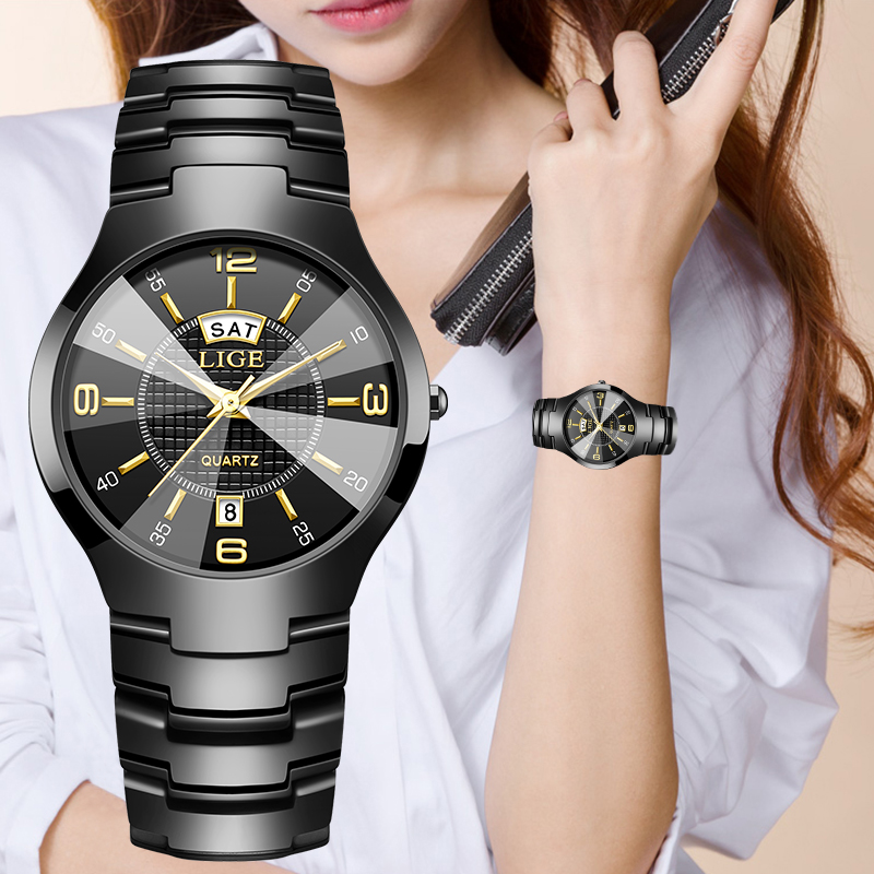 LIGE 패션 우아한 여성용 손목시계 럭셔리 세라믹 스 - Luxury Watch Women 리뷰 및 가격