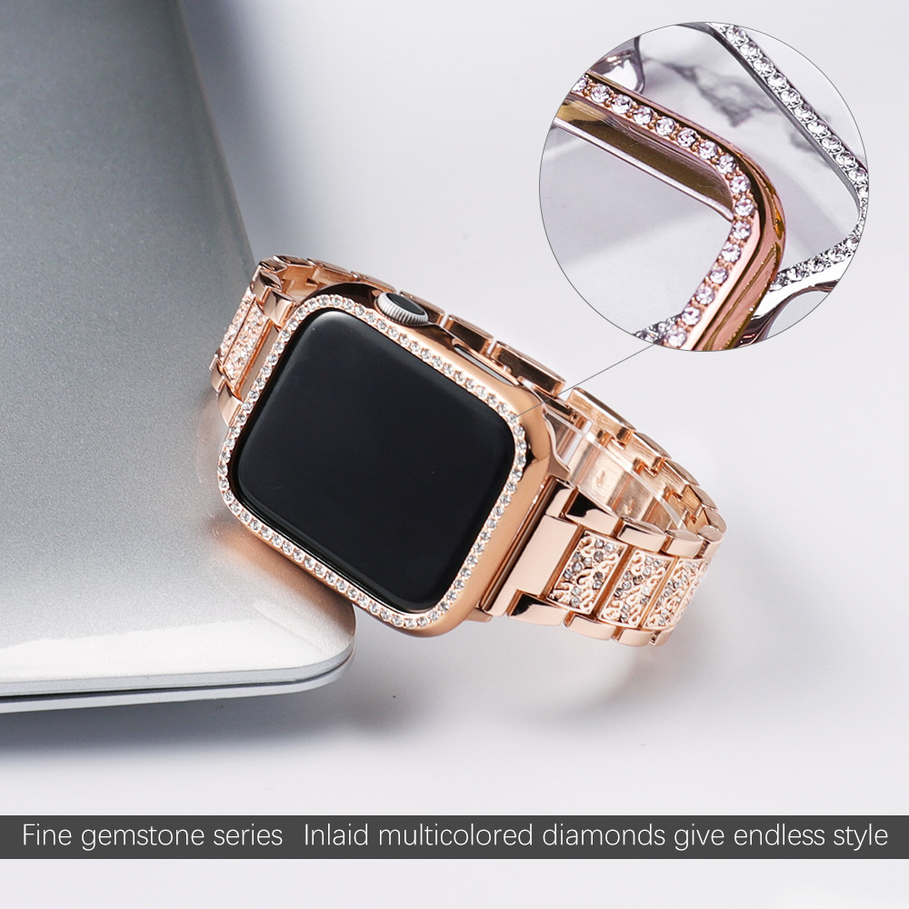 Apple Watch 밴드용 케이스 + 블링 스트랩 4 - Luxury Watch Ap 리뷰 및 가격