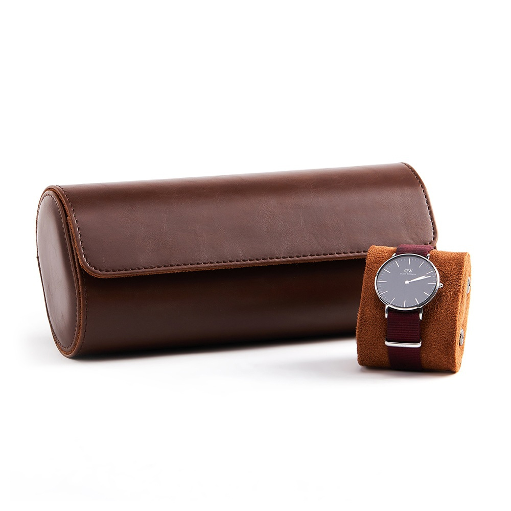 고급 천연 가죽 시계 보관 롤, 1/2/3개 시계 수납 - Luxury Watch Case Travel 리뷰 및 가격