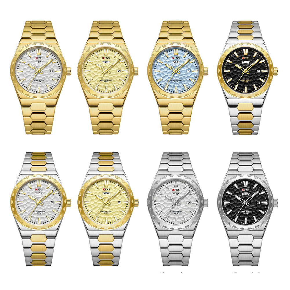 OFNS 비즈니스 남성용 시계 쿼츠 날짜 요일 표시 고 - Luxury Watch Green Dial 리뷰 및 가격