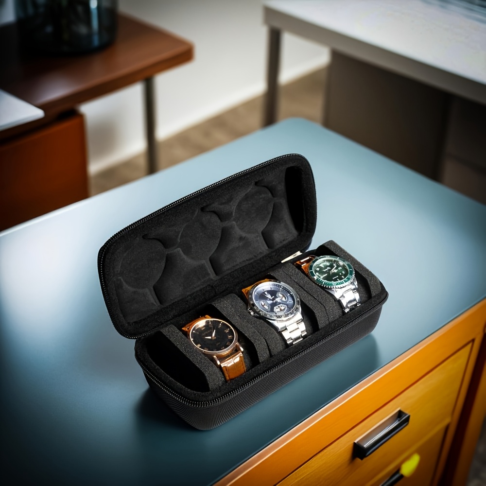 1/2 PC 럭셔리 3슬롯 시계 여행용 케이스, 시계  - Luxury Watch Case Travel 리뷰 및 가격