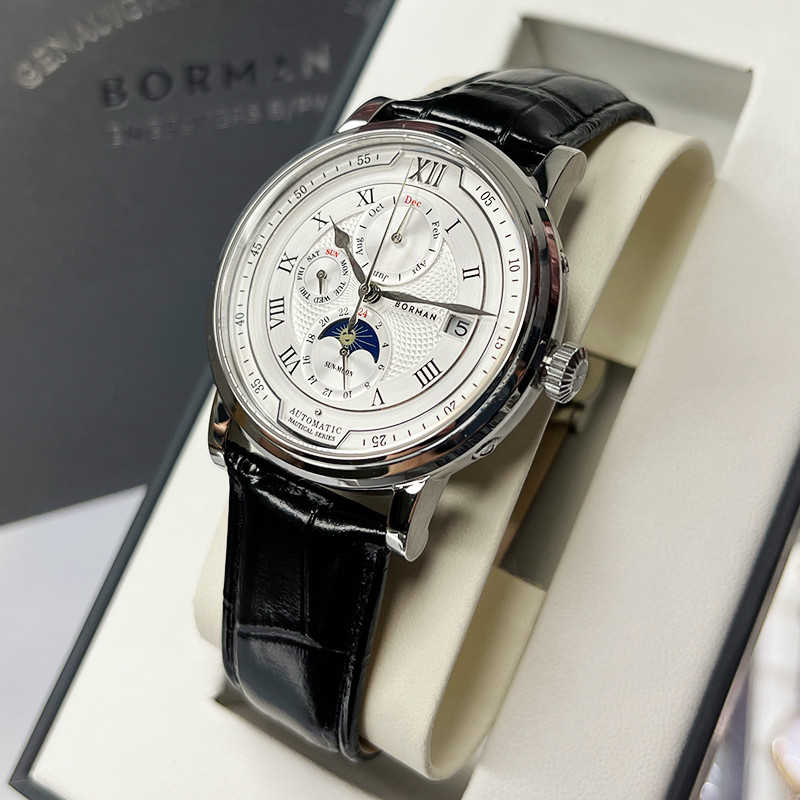 BORMAN 남성용 자동 기계식 시계, 사파이어 다기능 - Luxury Watch On Sale 리뷰 및 가격