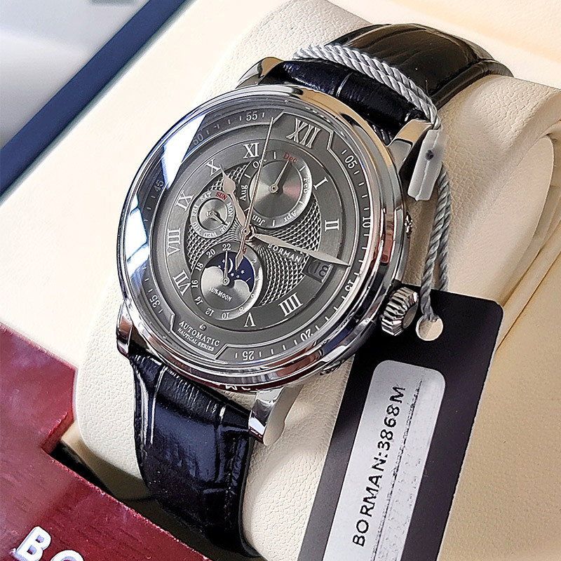 BORMAN 남성용 자동 기계식 시계, 사파이어 다기능 - Luxury Watch On Sale 리뷰 및 가격