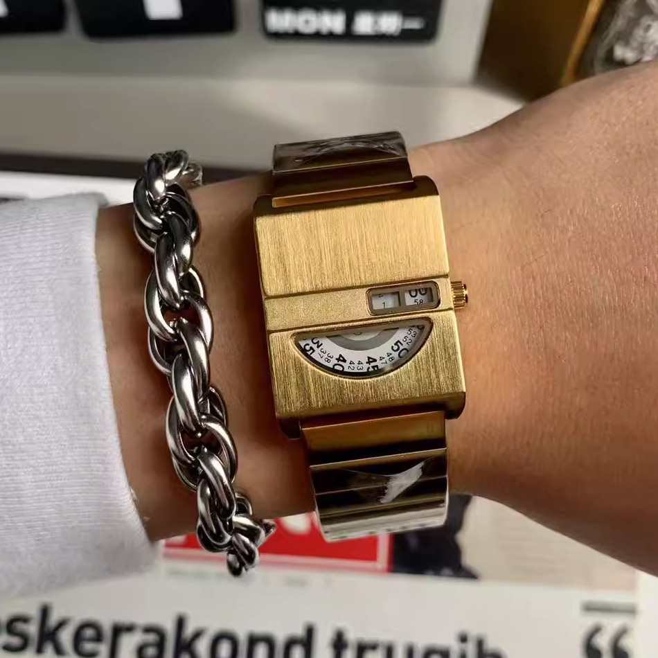 남성용 팔찌 시계 사각 시계 스테인리스 스틸 팔찌 골드 - Best Luxury Quartz Watch 리뷰 및 가격