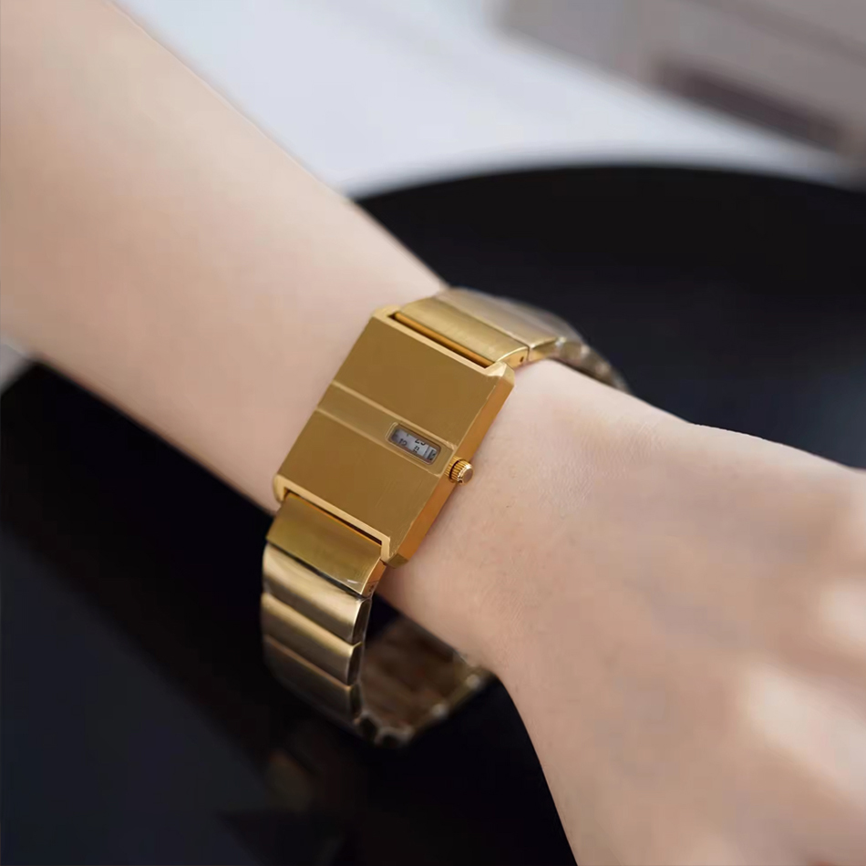 남성용 팔찌 시계 사각 시계 스테인리스 스틸 팔찌 골드 - Best Luxury Quartz Watch 리뷰 및 가격