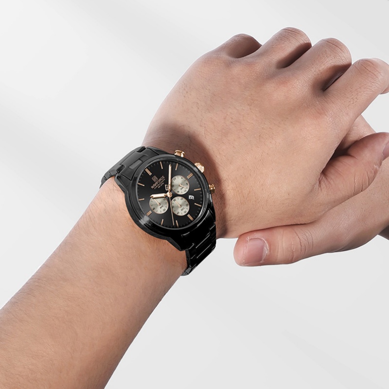NAVIFORCE 남성용 쿼츠 크로노그래프 시계 방수  - Luxury Watch And Bracelet 리뷰 및 가격