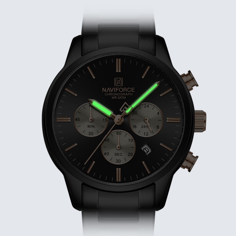 NAVIFORCE 남성용 쿼츠 크로노그래프 시계 방수  - Luxury Watch And Bracelet 리뷰 및 가격