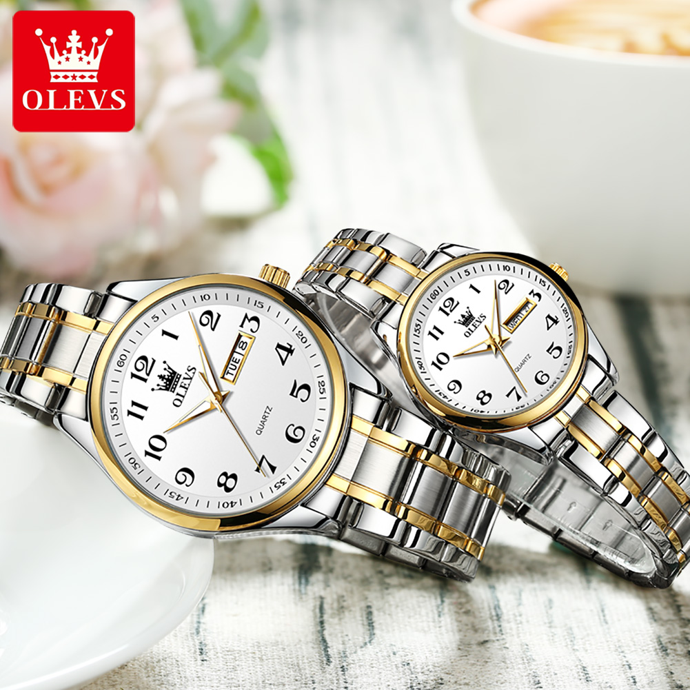 OLEVS 남성 여성을위한 새로운 패션 커플 시계 럭셔 - Best Luxury Quartz Watch 리뷰 및 가격