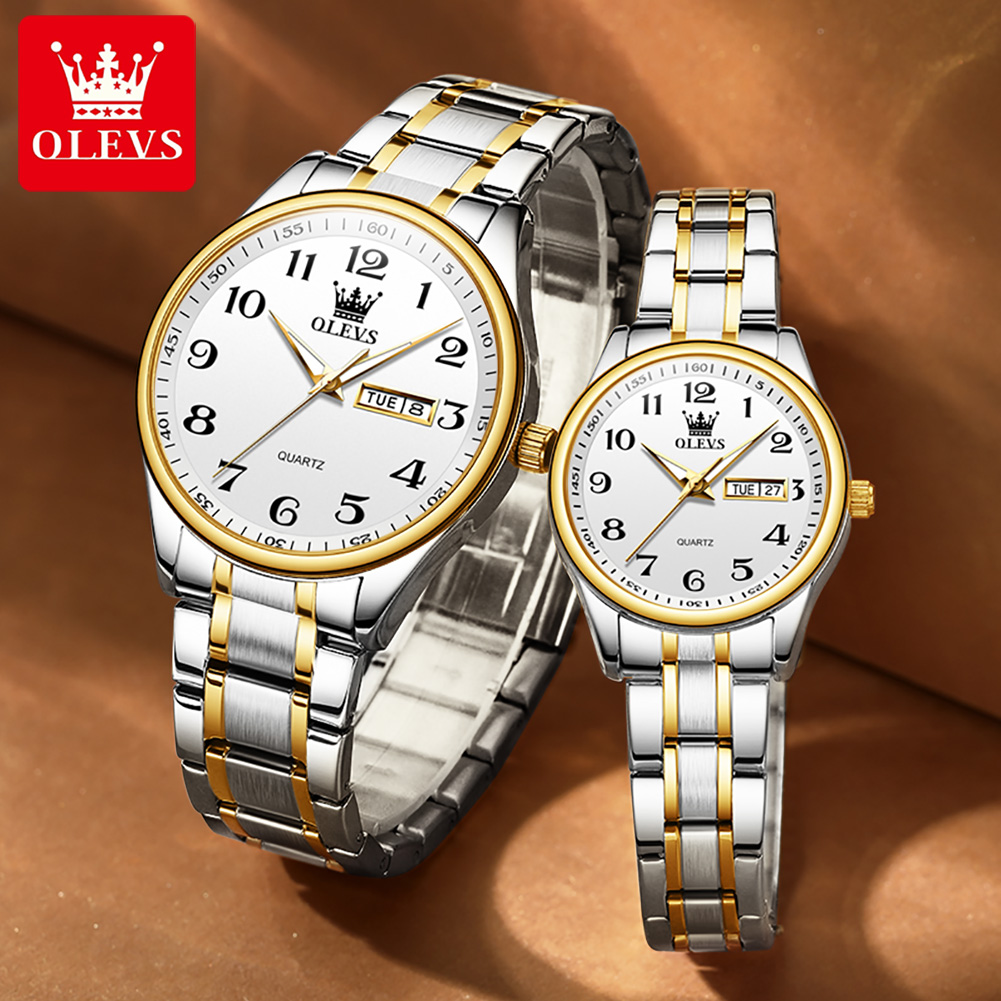 OLEVS 남성 여성을위한 새로운 패션 커플 시계 럭셔 - Best Luxury Quartz Watch 리뷰 및 가격