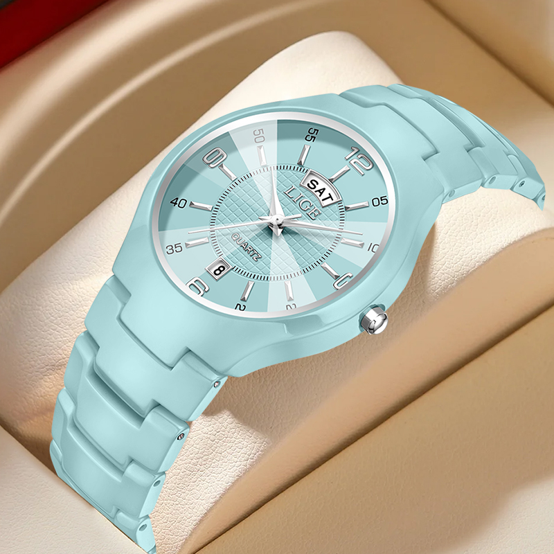 LIGE 럭셔리 우아한 쿼츠 여성 시계 패션 세라믹 작 - Luxury Watch Women 리뷰 및 가격