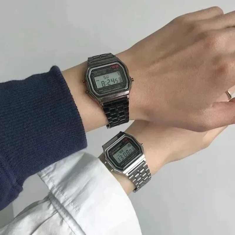 럭셔리 F91W 스틸 밴드 시계 LED 디지털 스테인리 - Luxury Watch Wallpaper 리뷰 및 가격