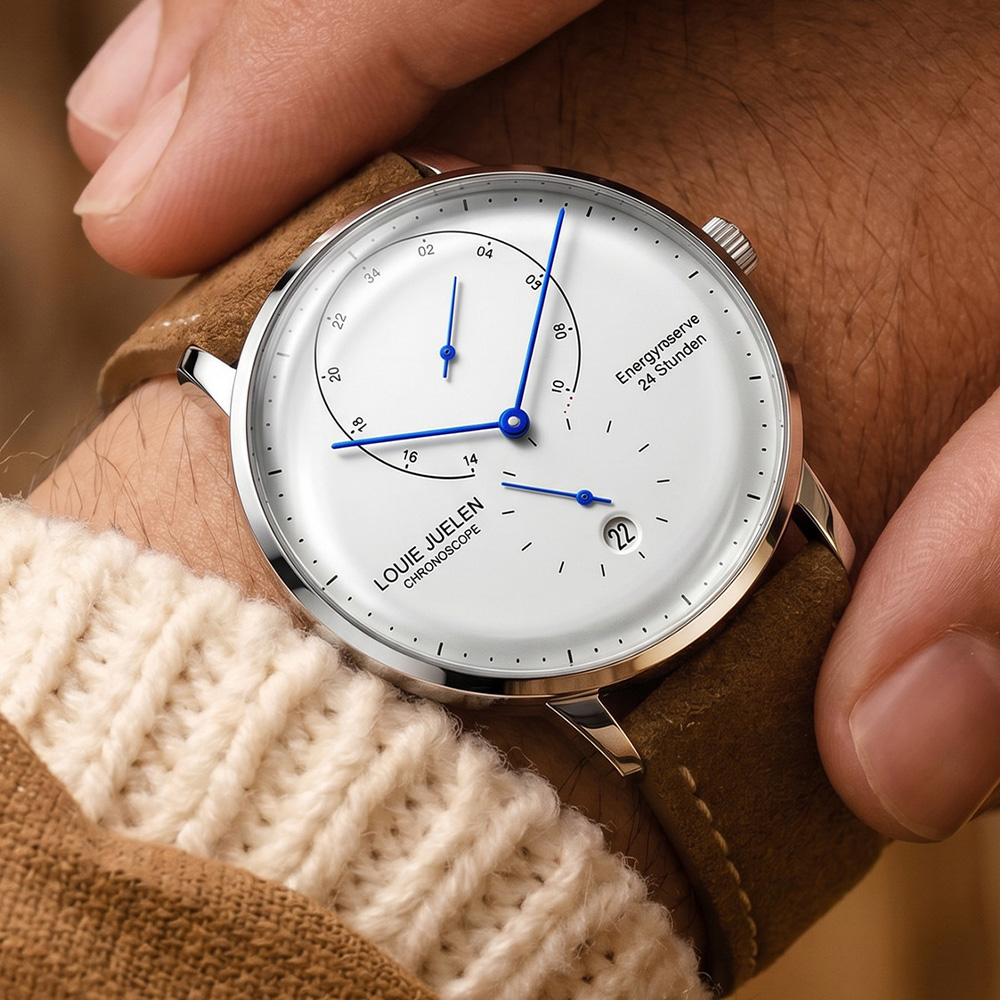 루이주엘렌 남성용 쿼츠 시계, 이중 곡면 다이얼, 날짜 - Luxury Watch On Sale 리뷰 및 가격