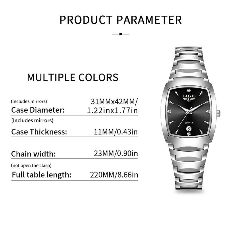 LIGE 시계 여성 비즈니스 럭셔리 숙녀 시계 여성 방 - Luxury Watch Women 리뷰 및 가격