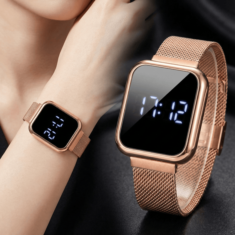 여성을위한 패션 직사각형 디지털 시계 남성 간단한 LE - Luxury Watch Wallpaper 리뷰 및 가격