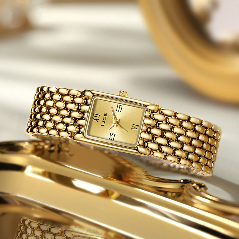 LIGE 럭셔리 스퀘어 숙녀 시계 Waterpoof 스 - Luxury Watch Cartier 리뷰 및 가격