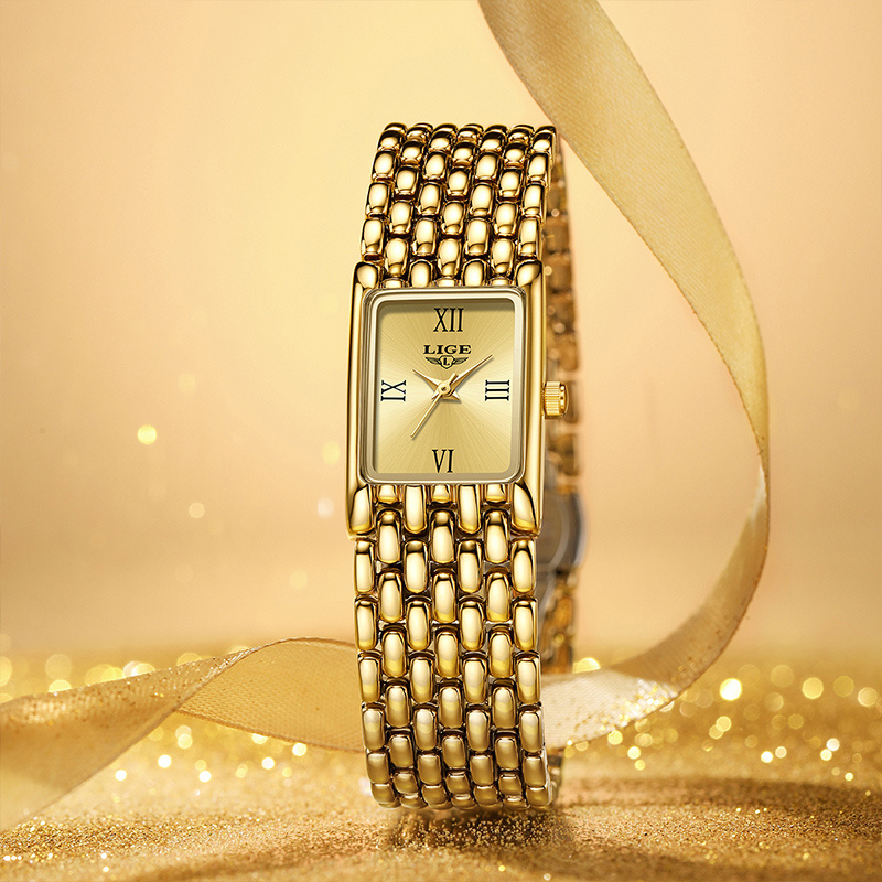 LIGE 럭셔리 스퀘어 숙녀 시계 Waterpoof 스 - Luxury Watch Cartier 리뷰 및 가격