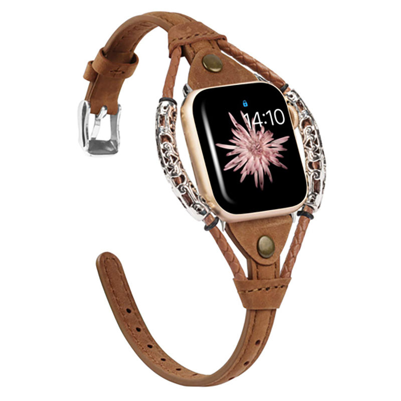 애플 워치 밴드용 정품 가죽 스트랩, 럭셔리 팔찌, 아 - Luxury Watch Ap 리뷰 및 가격