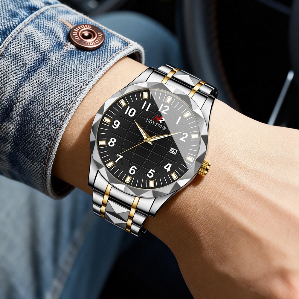 남성용 스테인리스 스틸 쿼츠 시계 |   캐주얼 시계  - Luxury Watch And Bracelet 리뷰 및 가격