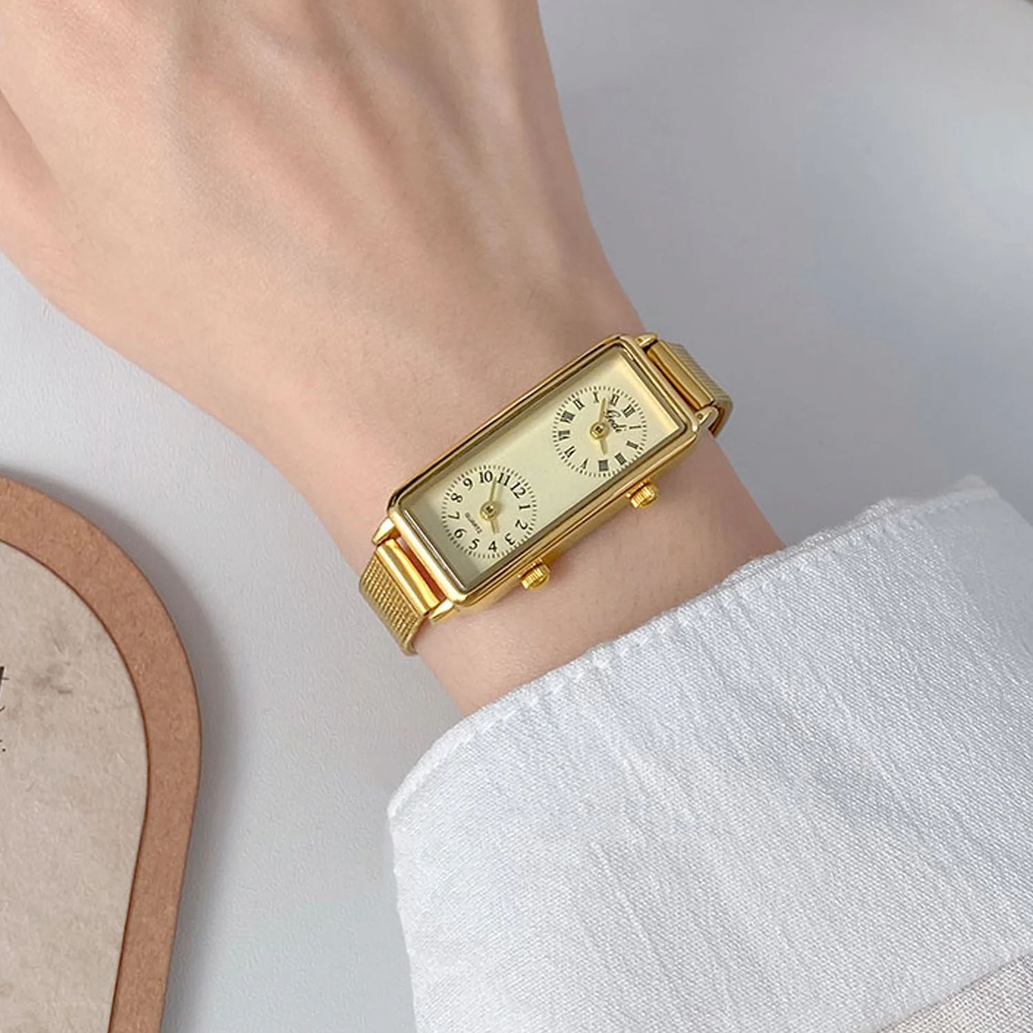 게디 패션 크리에이티브 여성용 시계 듀얼 무브먼트 타임 - Luxury Watch Cartier 리뷰 및 가격
