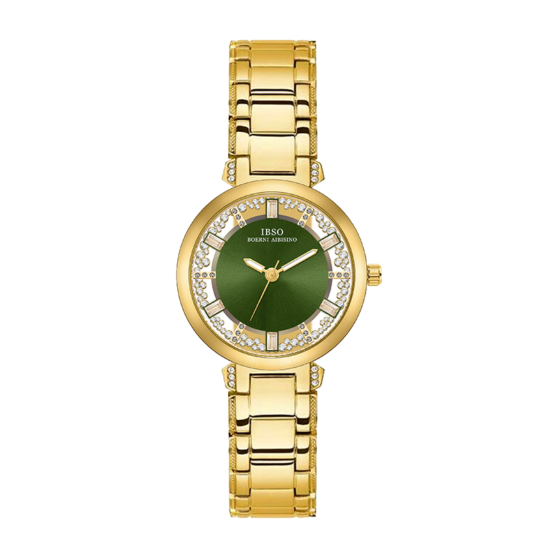 럭셔리 브랜드 여성 시계 황금 강철 작은 다이얼 방수  - Luxury Watch Green Dial 리뷰 및 가격