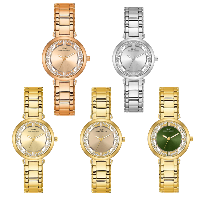 럭셔리 브랜드 여성 시계 황금 강철 작은 다이얼 방수  - Luxury Watch Green Dial 리뷰 및 가격