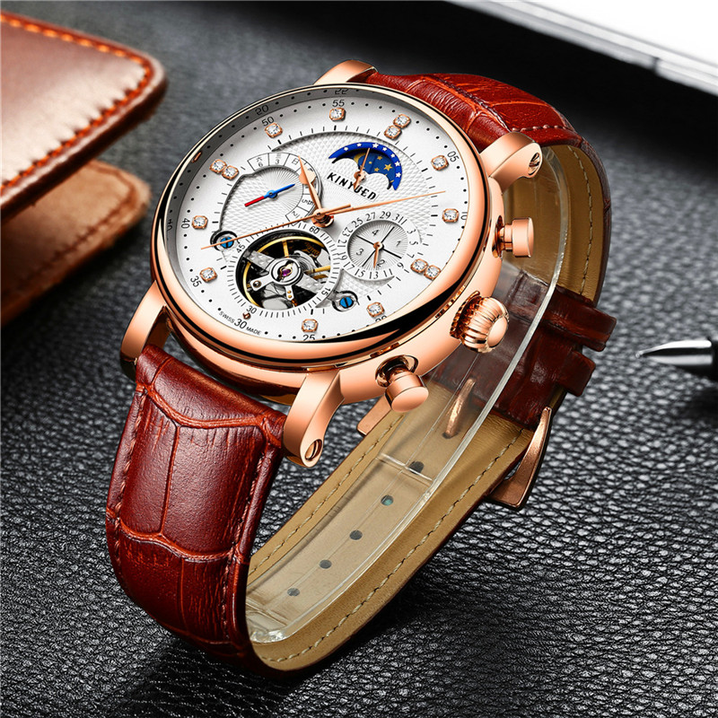 럭셔리 브랜드 KINYUED 자동 기계식 남성 시계 방 - Luxury Watch On Sale 리뷰 및 가격