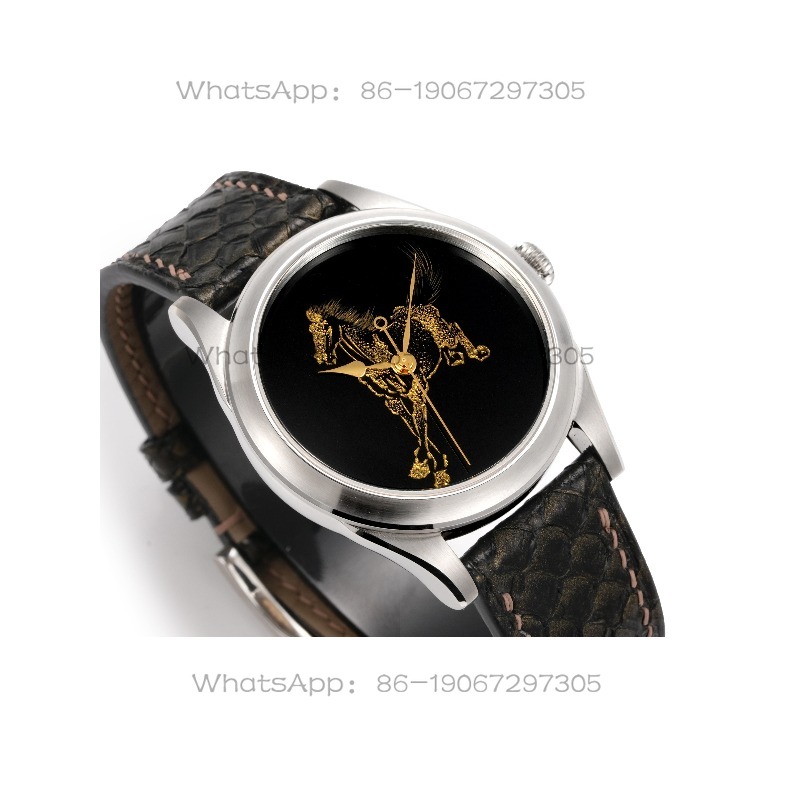 골드 크래프트 말의 해 기계식 시계, 라이트 럭셔리 비 - Zodiac Luxury Watch 리뷰 및 가격