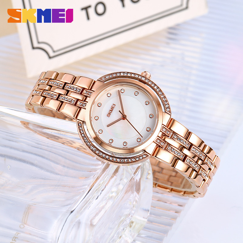 여성용 팔찌 쿼츠 시계 고급 라인스톤 다이얼 아연 합금 - Luxury Watch Women 리뷰 및 가격
