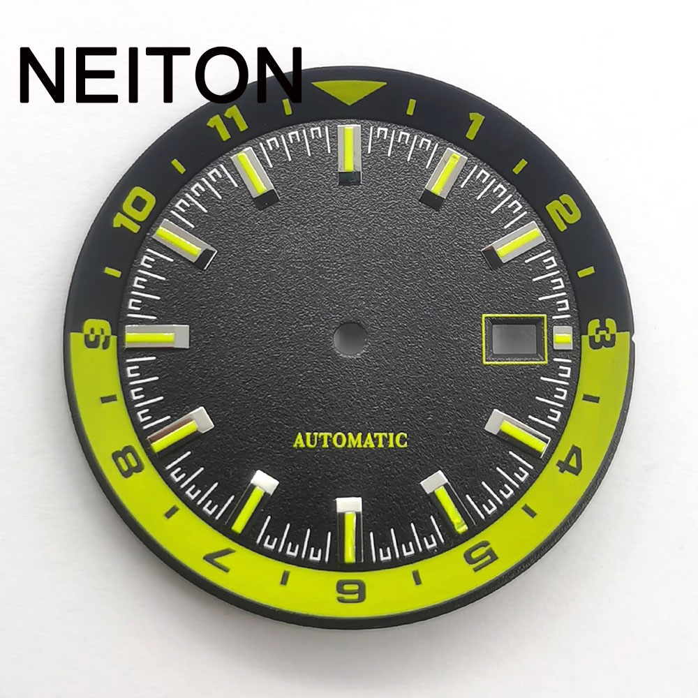 네이톤 36.5mm 시계 다이얼 블랙 화이트 그린 블루 - Exhibition Caseback 리뷰 및 가격
