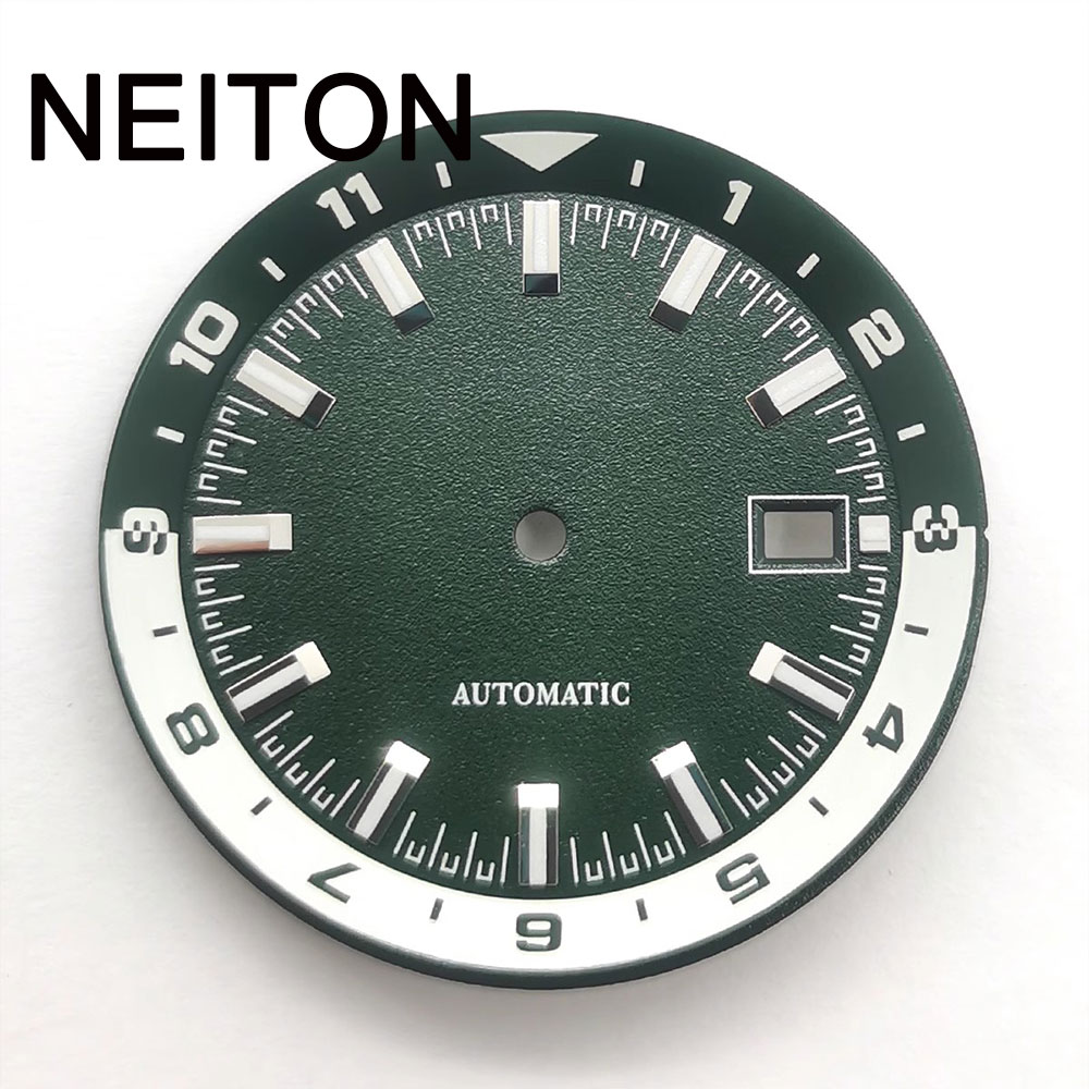 네이톤 36.5mm 시계 다이얼 블랙 화이트 그린 블루 - Exhibition Caseback 리뷰 및 가격