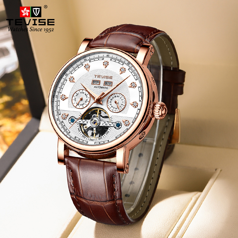 남성용 TEVISE 시계 자동 기계식 무브먼트 캐주얼  - Luxury Watch On Sale 리뷰 및 가격